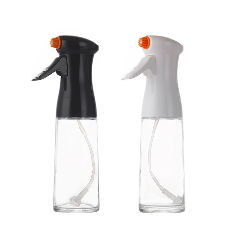 Oil Spray Bottle Glass Kettle Kitchen High-pressure Kitchen DealSniper.net Black and white set