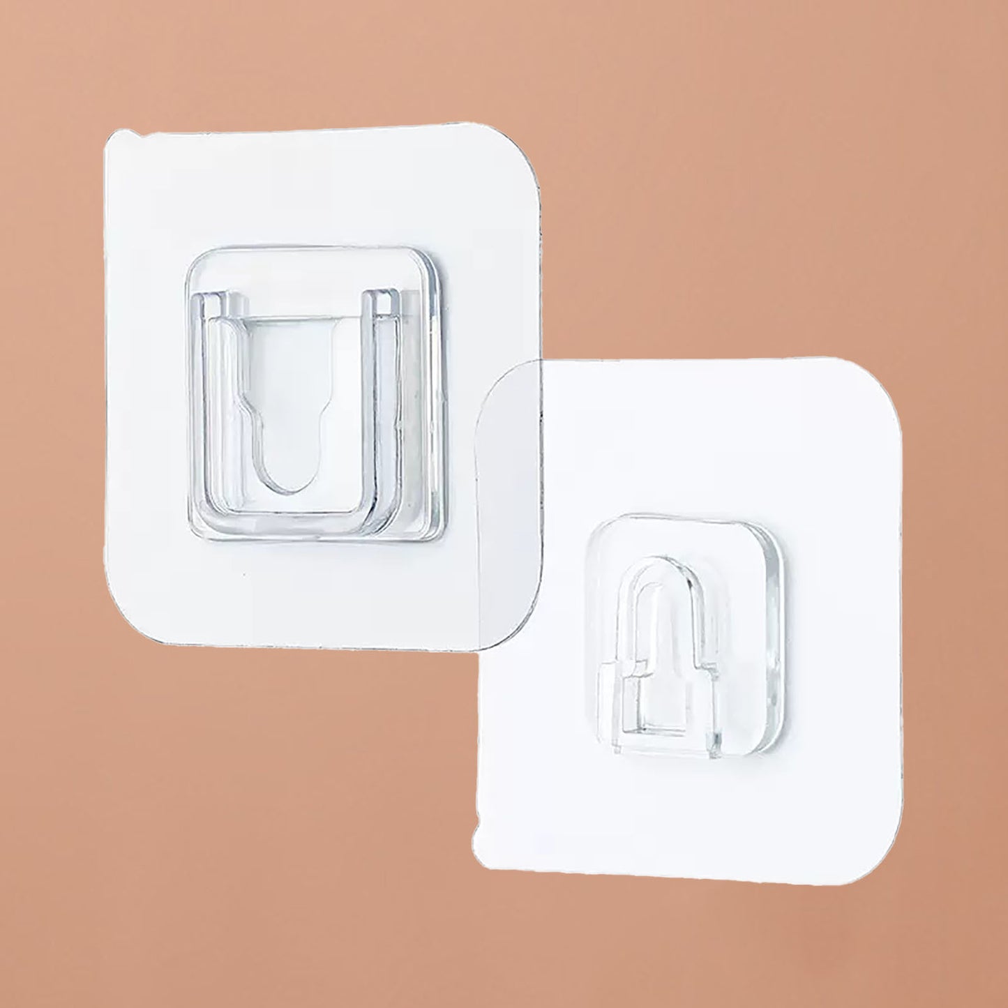Clear Double Sided Adhesive Wall Hooks Waterproof Kitchen DealSniper.net