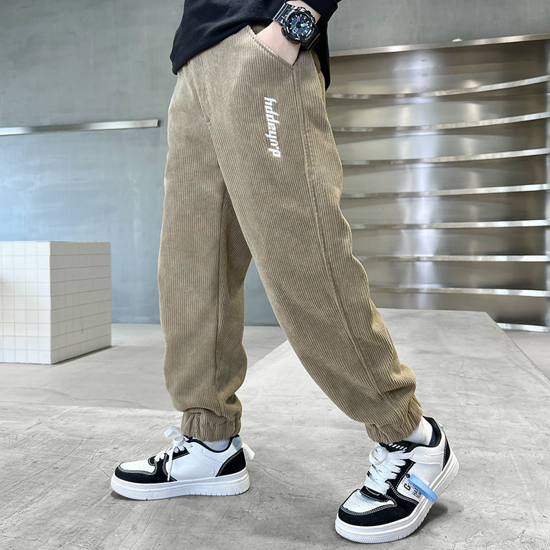 Children's Pants Boys' Pants Sports Pants Export Long Pants Kids dealsniper-net Khaki 120cm