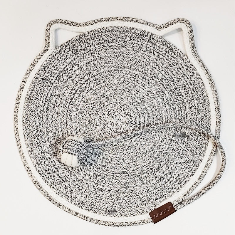Braided Cotton Rope Cat Claw Mat Self Hi Ball One Piece Pets DealSniper.net Water Ripple Toy Ball