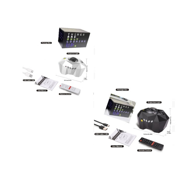 Usb Water Pattern Bluetooth Music Ocean Star Projector Lamp Home Decor DealSniper.net Black White USB