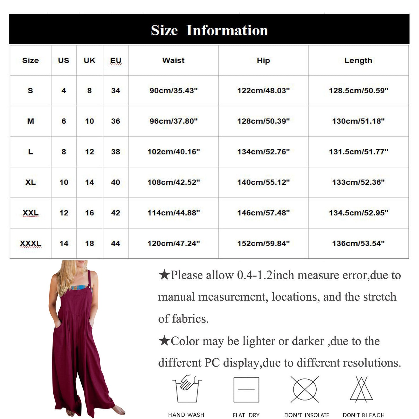 Sling Solid Color Pocket Trousers Jumpsuit Women DealSniper.net