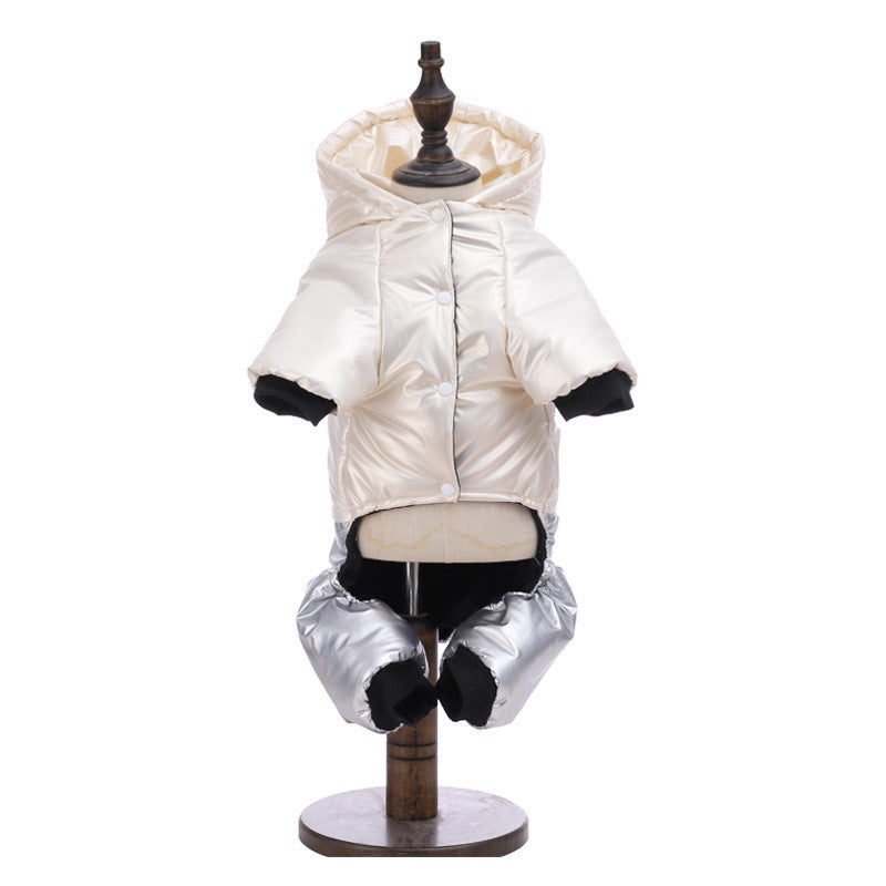 Pet Clothing Waterproof Windproof Dog Four-legged Cotton-padded Clothes Pets DealSniper.net