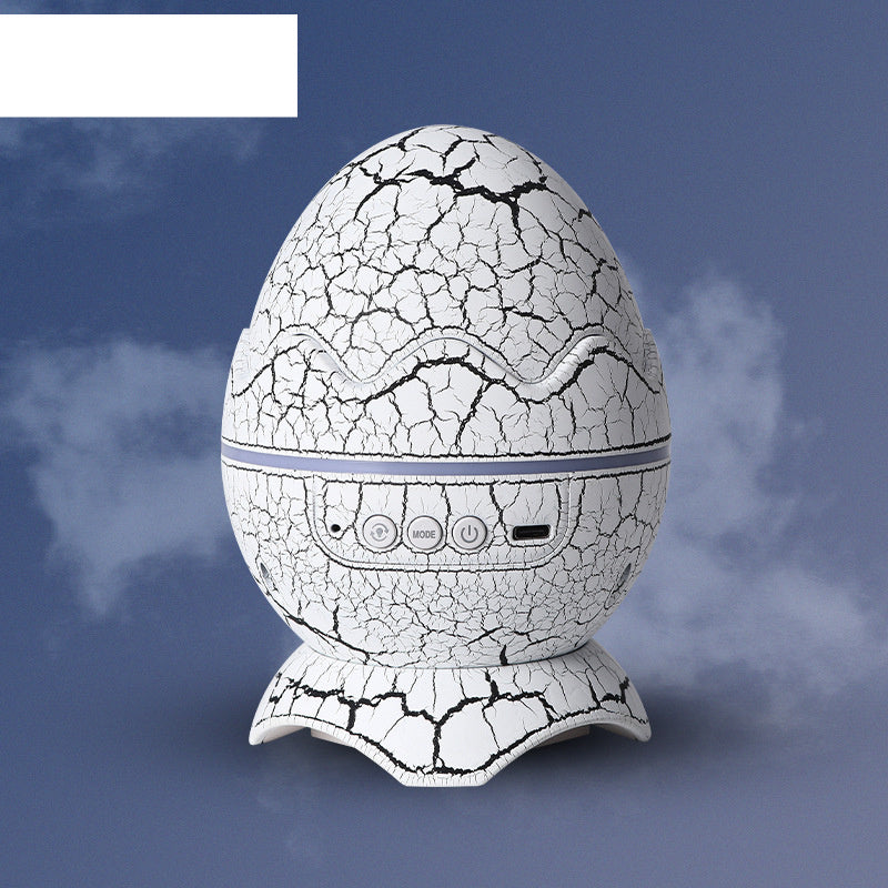Crack Translucent Dinosaur Egg Bluetooth Speaker Water Ripple Starlight Gadgets DealSniper.net White USB