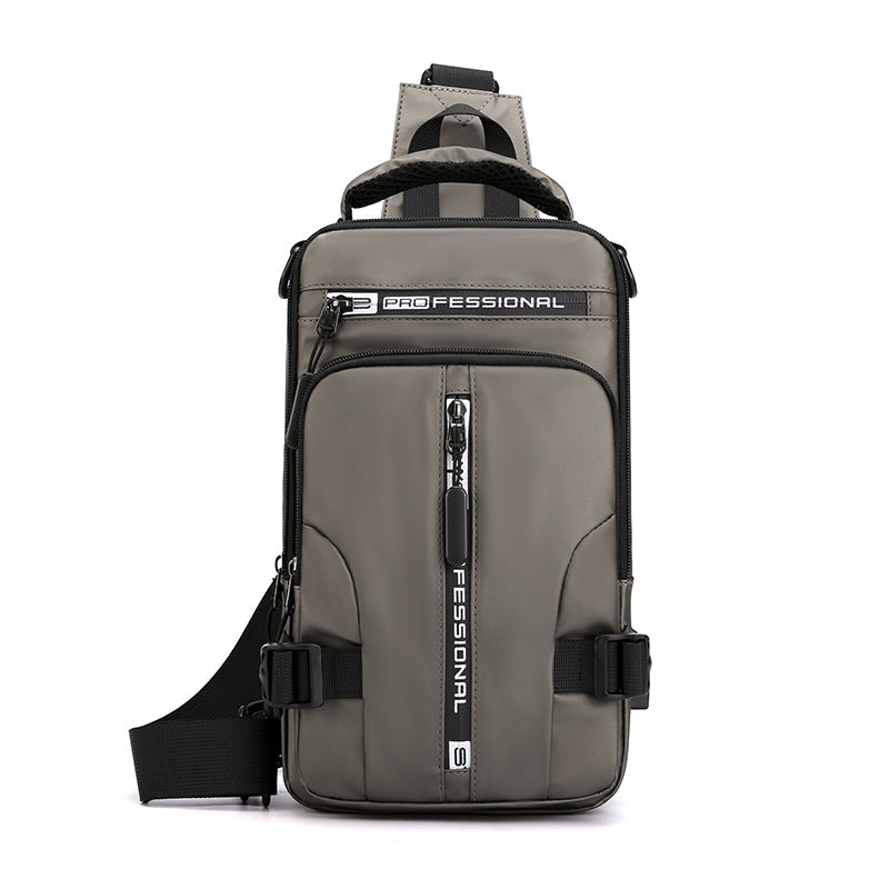 Crossbody Bags Men Multifunctional Backpack Shoulder Chest Bags Men DealSniper.net Khaki