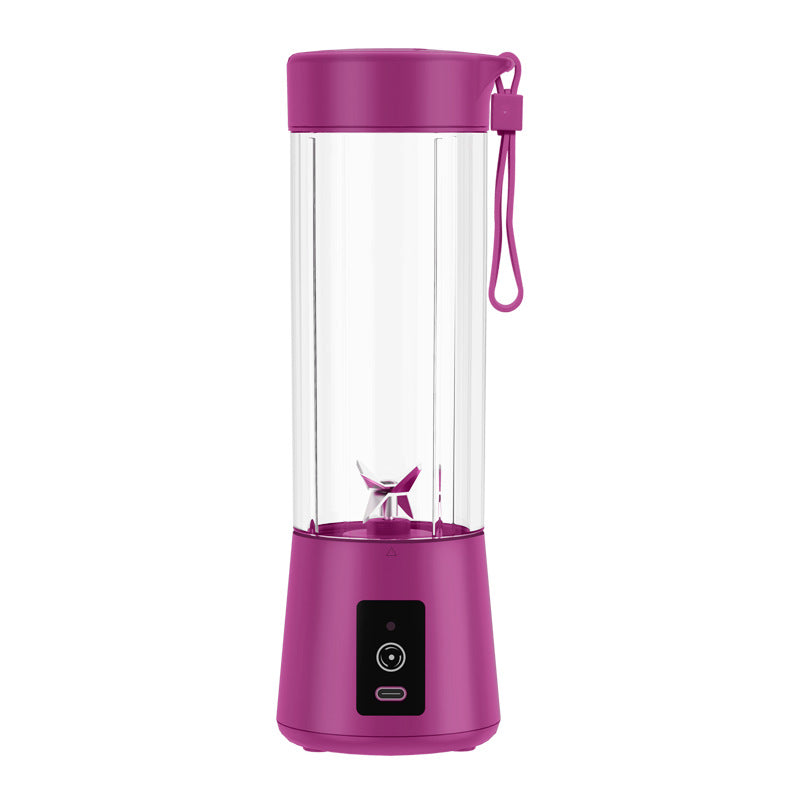 Portable Small Electric Juicer Stainless Steel Blade Cup Juicer Kitchen dealsniper-net Purple