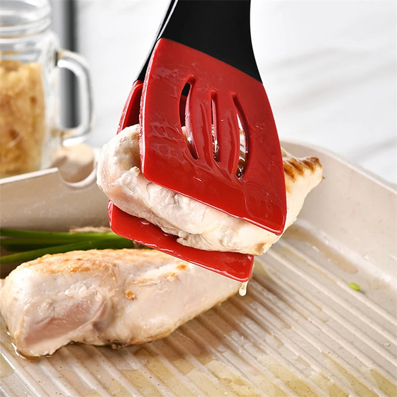 3 In 1 Frying Spatula Clip Silicone Food Clip Kitchen DealSniper.net