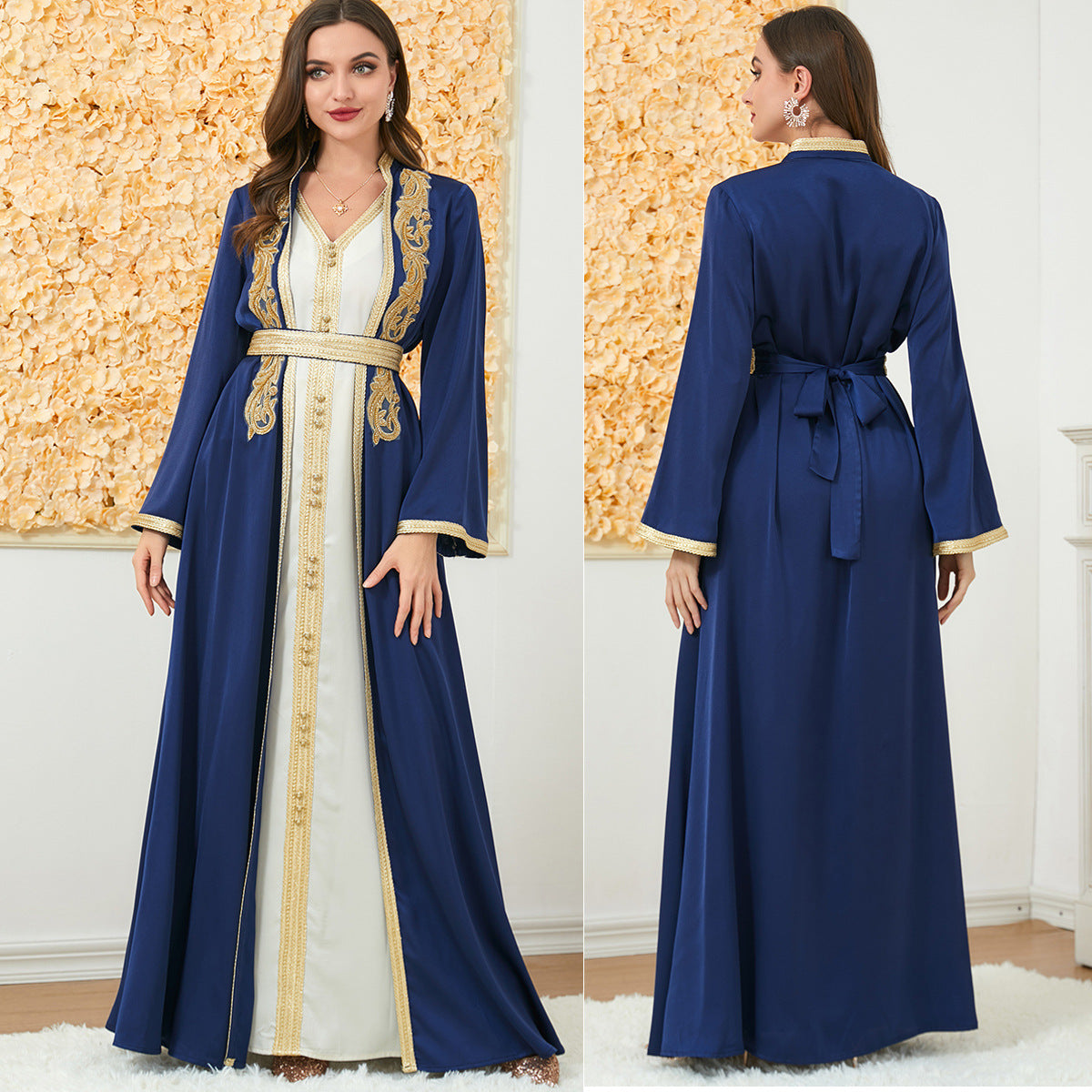 Women's Wear A Two-piece Foreign Trade Dress Women DealSniper.net Royal blue 2XL