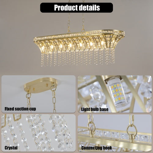 Modern Champagne Gold Kitchen Island Lamp Home Decor DealSniper.net