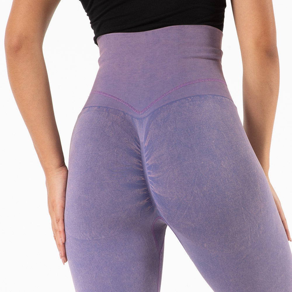 Women New Color High Elastic Sports Fitness Seamless Workout Tight Yoga Pants Women DealSniper.net