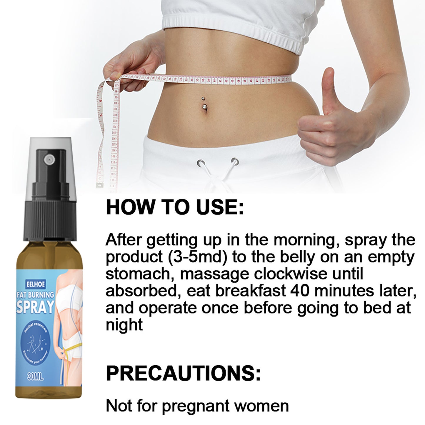 Full Body Qu Fat Slimming Body Shaping Spray Health DealSniper.net