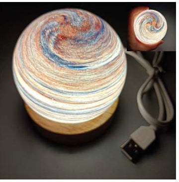 Lantern Sunset Table Lamp Atmosphere Rainbow Small Night Lamp Home Decor DealSniper.net Charging Touch Three Colors Sunset glow 80mm