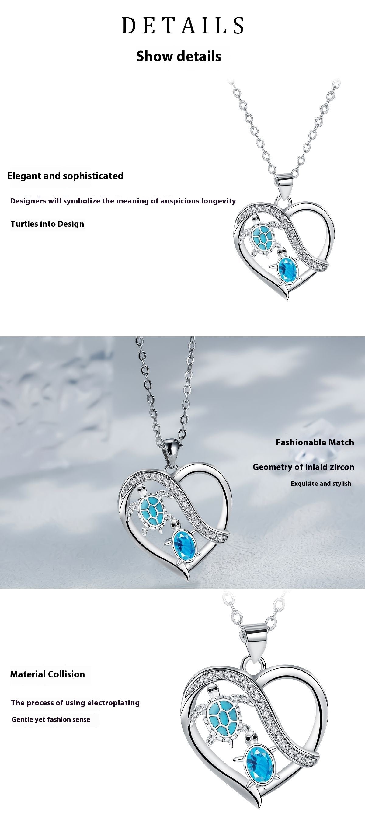 Necklace Love Turtle European And American Gift For Mom Jewelry DealSniper.net