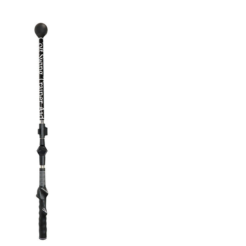 Golf Swing Training Aid Stick Posture Corrector Practice Swing Trainer Outdoor DealSniper.net Black