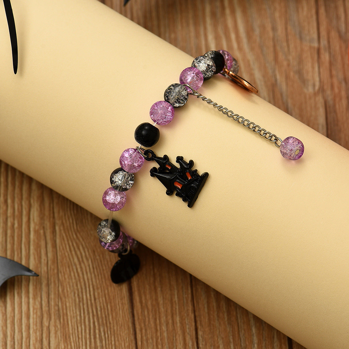Crack Crystal Ball Bracelet Pumpkin Pendant Bracelet Jewelry DealSniper.net