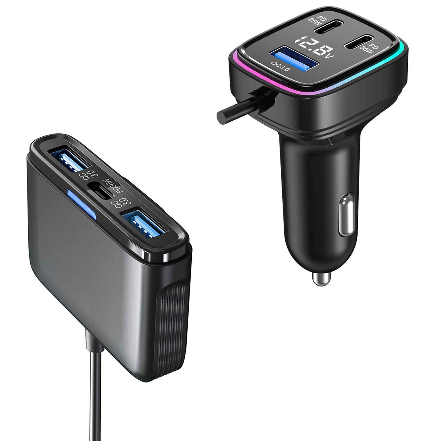 Car Charger Fast Charge 115W High Power Output Gadgets Gym From House