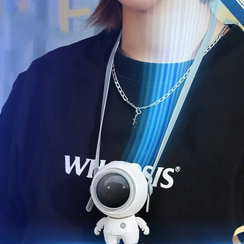 Personal Neck Fans USB Rechargeable Astronaut Small Fan Gadgets DealSniper.net