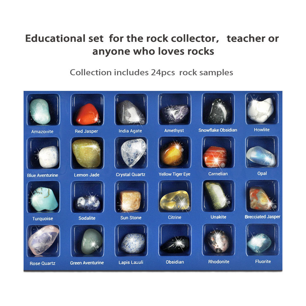 Rock For Kids 36 Pcs Rocks With Learning Guide Kids DealSniper.net