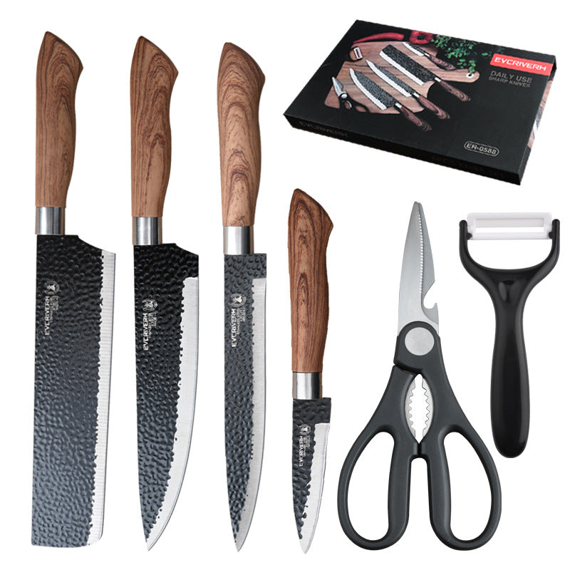 Stainless Steel Black Blade Gift Set Knife Kitchen Knives Kitchen DealSniper.net