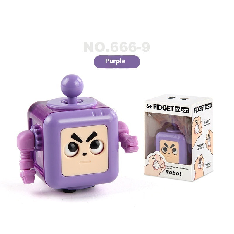 Pressure Reduction Toy Robot Compressed Decompression Toy Kids DealSniper.net Purple Eye Opening 43g