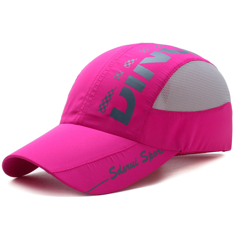 Fashionable Men's Thin Breathable Speed Cap Men dealsniper-net Rose Red adjustable