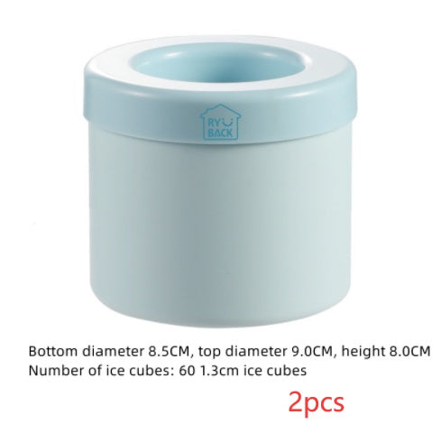 Portable 2 In 1 Ice Bucket Mold Kitchen DealSniper.net Blue green 2PCS