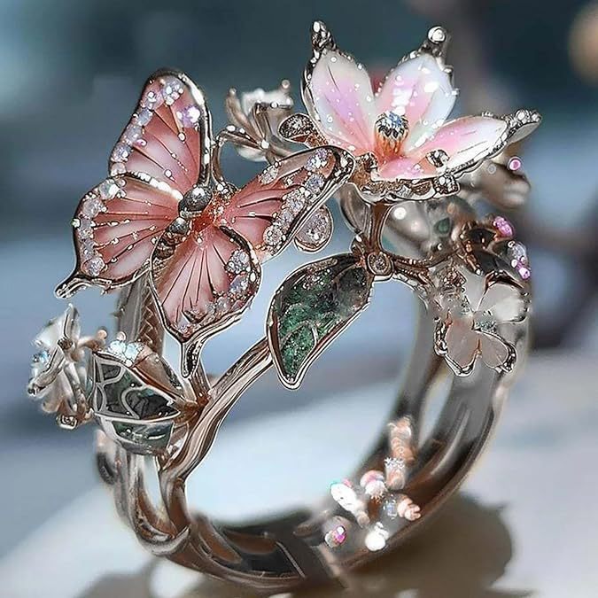 Adjustable Elegant Transparent Crystal 3D Shining Diamond Jewelry DealSniper.net Type A Silver