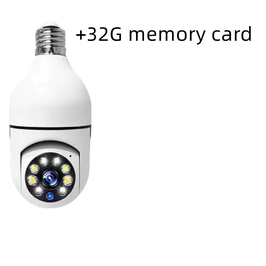 Bulb Type Long Range Wireless Home Camera Without Dead Angle Electronic DealSniper.net 32G set