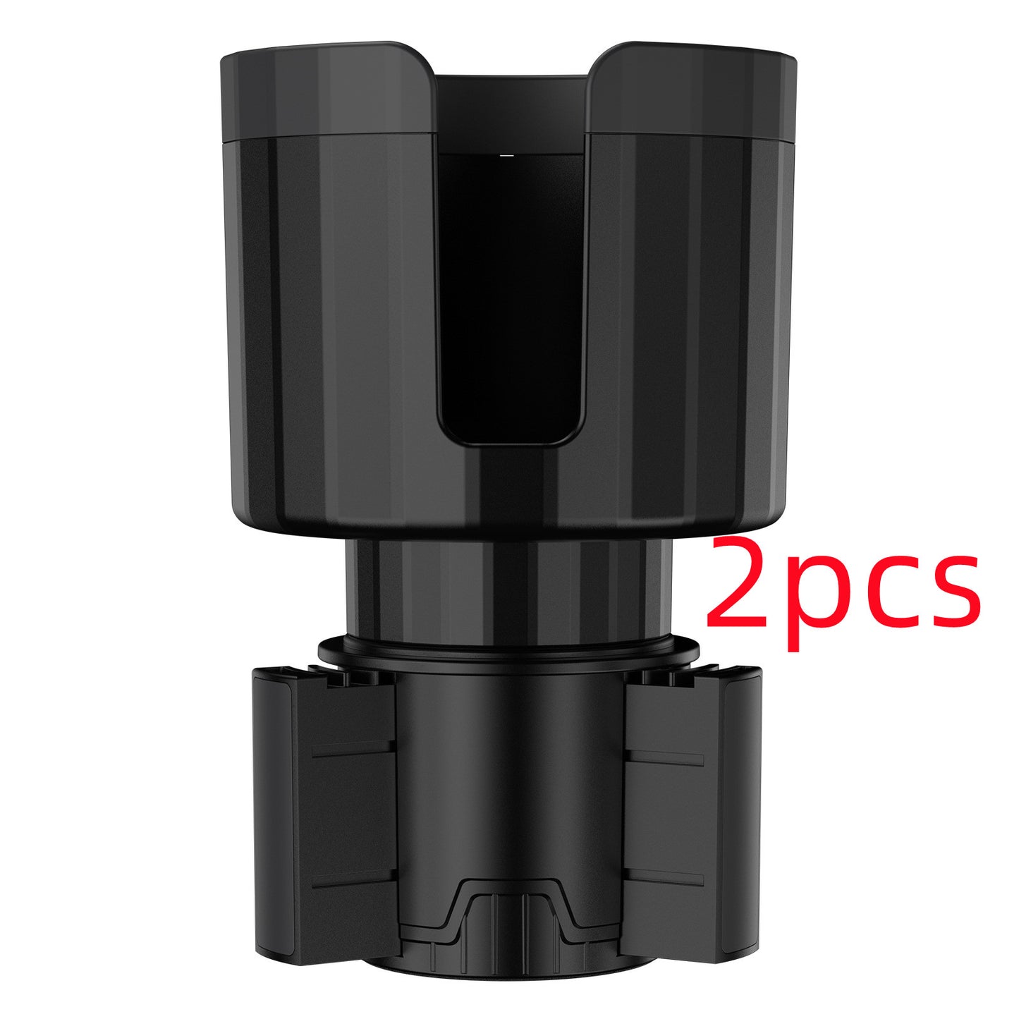 Extend Car Cup Holder Expander Stable Enlarged Drink Holder Vehicle dealsniper-net Matte black 2PCS