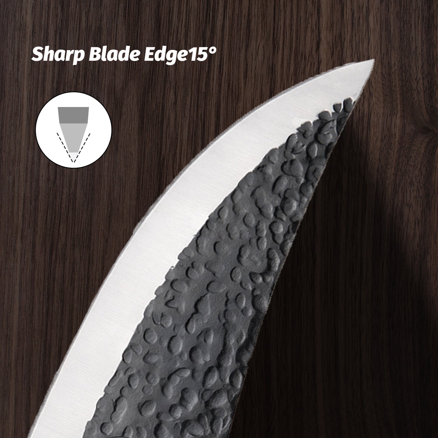 Viking Knife Japanese Professional Kitchen Knife, Hand Forged Meat Cleaver Knife With Finger Hole And Heart Hanging Hole Kitchen DealSniper.net