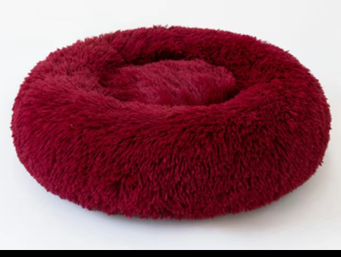 Doghouse plush round pets keep warm in autumn and winter Pets DealSniper.net