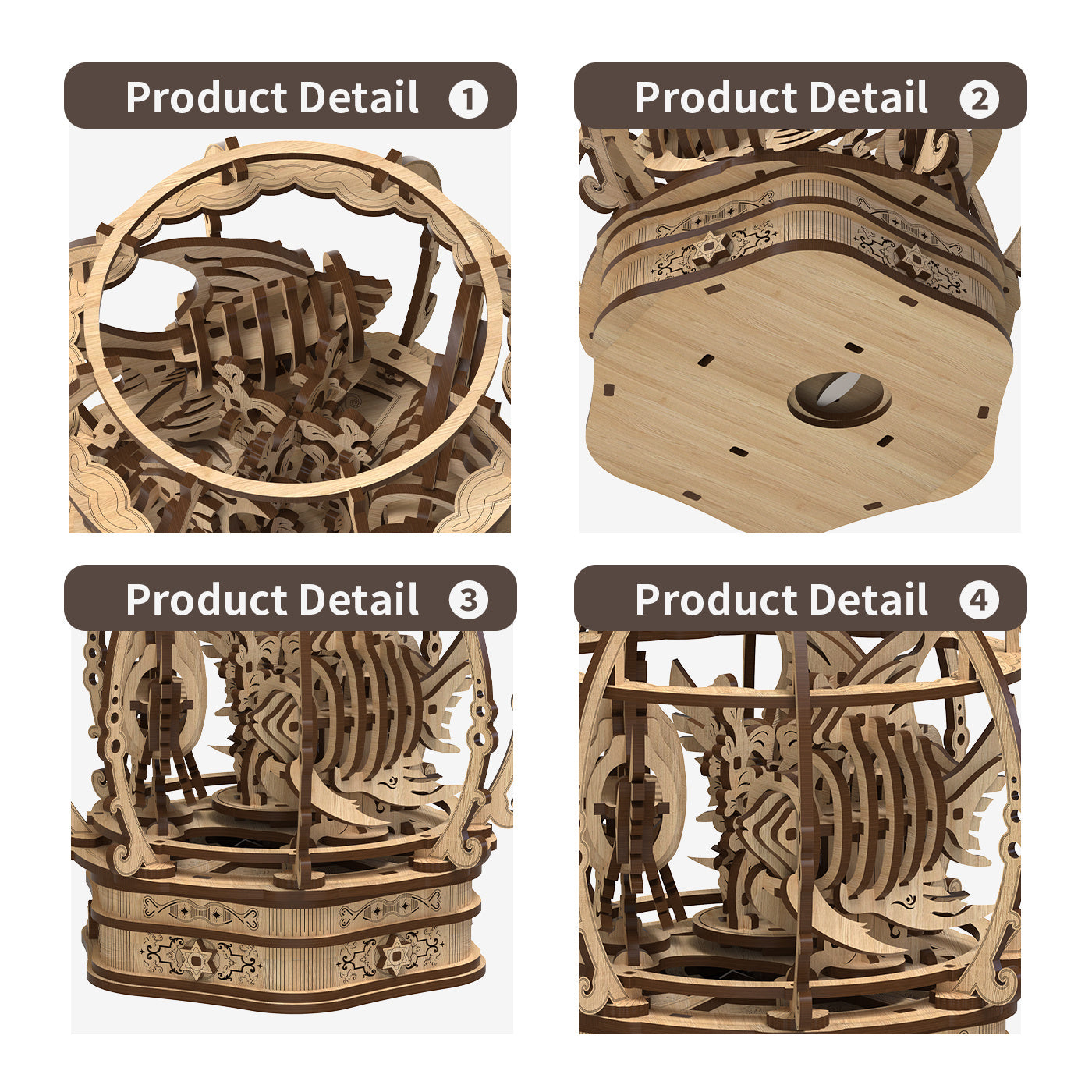 Fashion Simple Oak Oasis Shape Puzzle Toys Kids DealSniper.net
