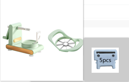 Hand-cranked Multifunctional Peeler Machine Home Peeler Cutter Kitchen Slicer Tools With Gadgets Fruit Corer Kitchen Gadgets Kitchen DealSniper.net Suit2. Peeler Splitter