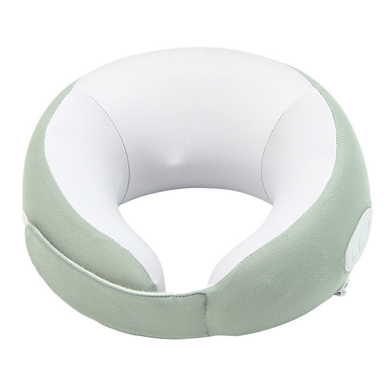 New U-shaped Neck Massager Electric Home Car Health DealSniper.net Light green USB