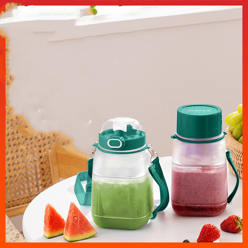 Juicer Cup Household Rechargeable Portable Blender Kitchen DealSniper.net Green USB