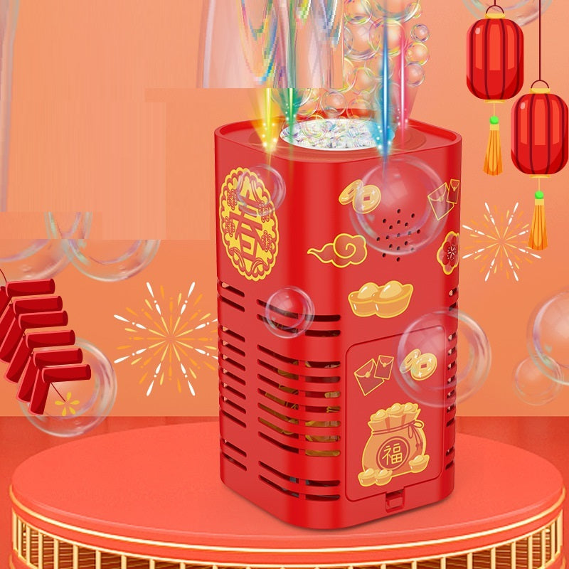 New Year Gift Christmas Fireworks Bubble Machine Year Holidays DealSniper.net