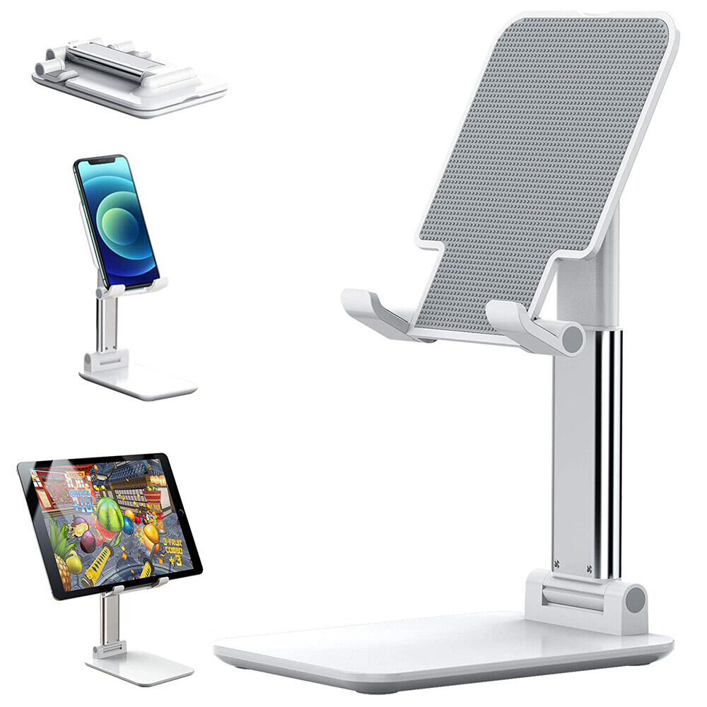 Cell Phone Stand Desktop Holder Tablet Stand Mount Mobile Phone Phones DealSniper.net White