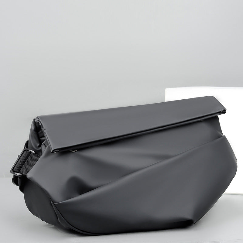 Functional Crossbody Bag Men Cool Motorcycle Sling Backpack Shoulder Chest Bag Men DealSniper.net Grey
