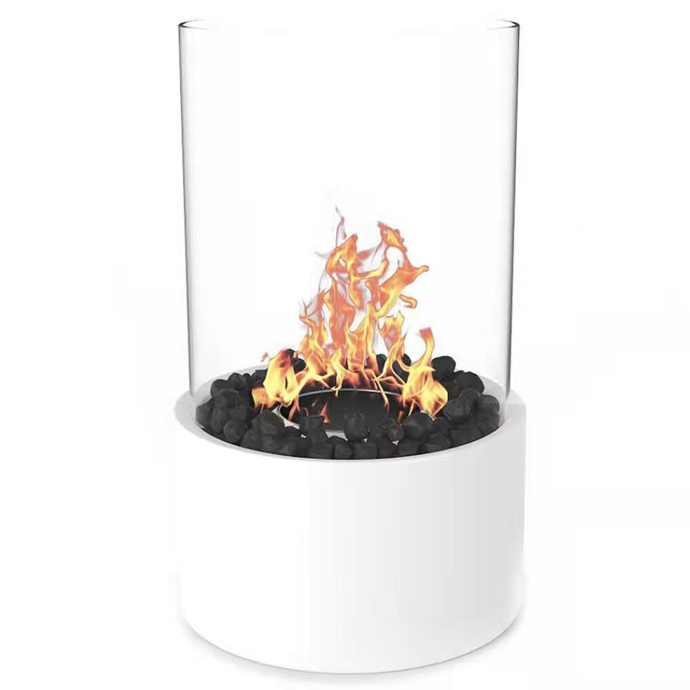 Tabletop Fire Pit Concrete Rubbing Alcohol Indoor Fire Bowl Mini Fireplace Deals DealSniper.net