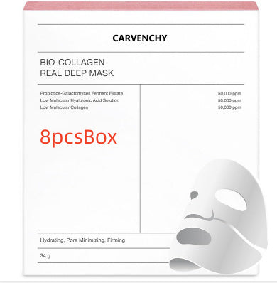 Deep Collagen Overnight Mask The Real Collagen Facial Sheet Beauty DealSniper.net 8pcsBox