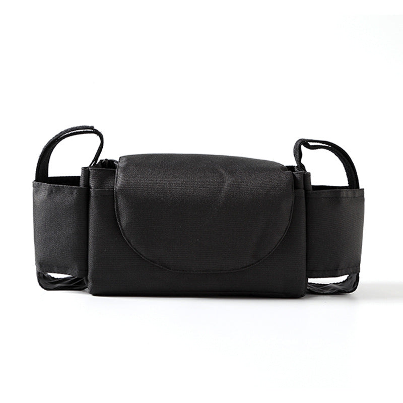 Baby Stroller Organizer Cup Holder Stroller Bag Baby Car Bag Trolley Bag Large Capacity Travel Baby Stroller Accessories Travel DealSniper.net Black 35X11X15cm