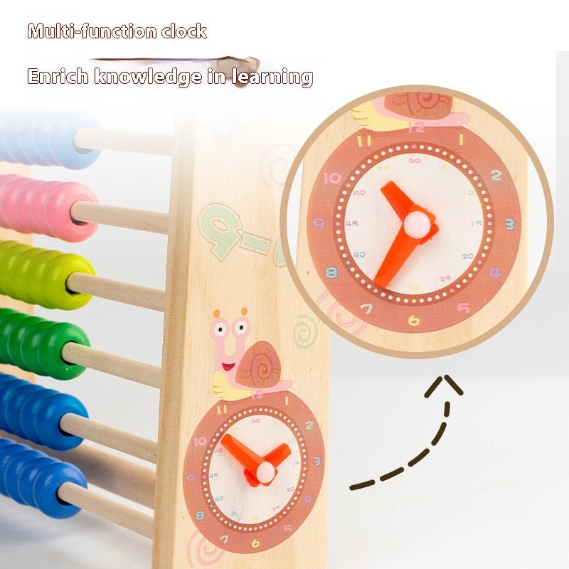 Wooden Ten Speed Multifunctional Arithmetic Math Educational Toy Kids DealSniper.net