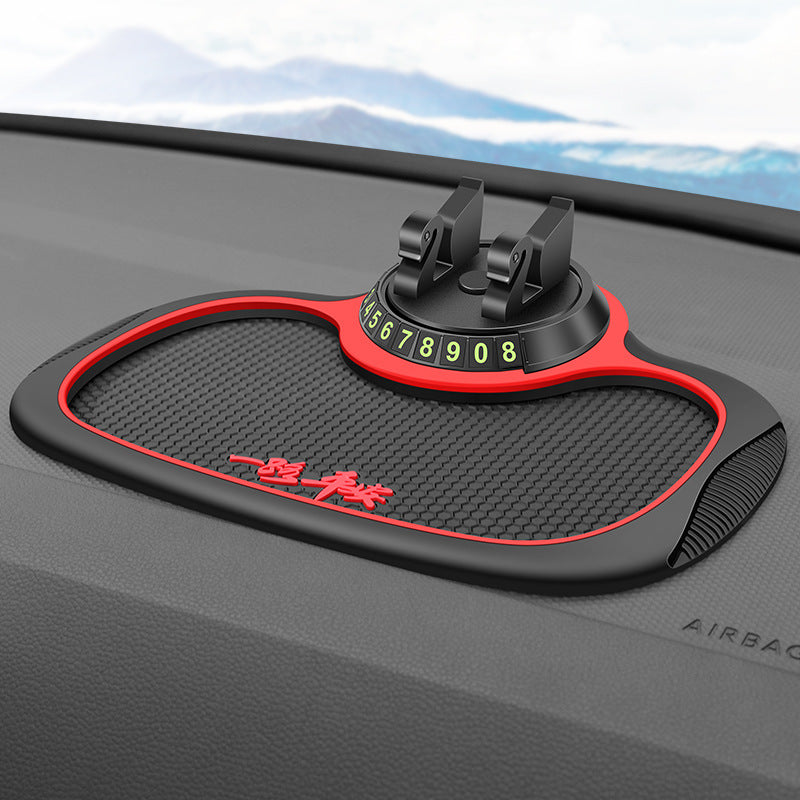 Car Accessories Dashboard Mobile Phone Bracket Anti-slip Mat Vehicle DealSniper.net Red1 One size