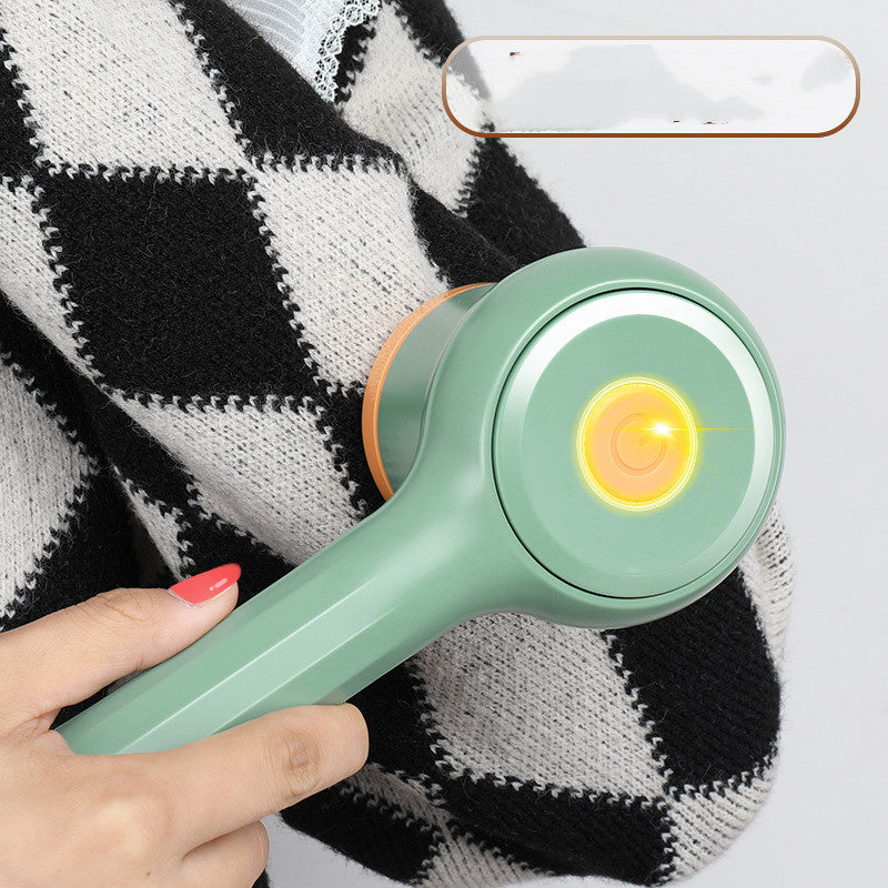 Sweater Hair Ball Trimmer Shaving Machine Ball Remover Gadgets DealSniper.net Light Green USB
