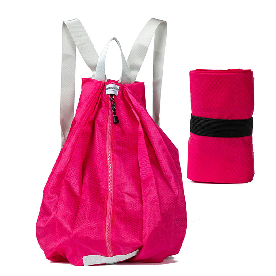 Women's Portable Foldable Backpack Ins Outdoor For Girls Women DealSniper.net Rose Red