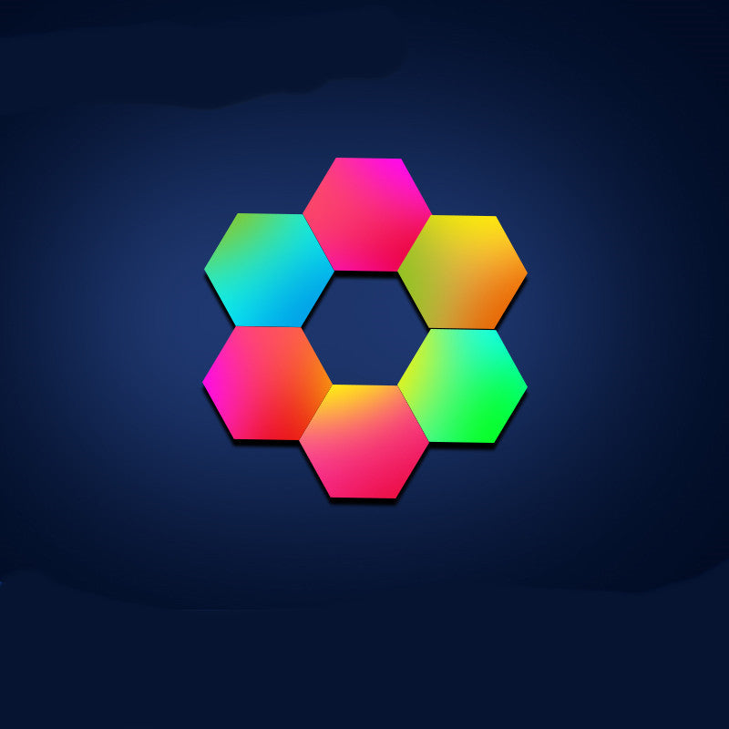 Colorful Color-changing Gaming Atmosphere Smart Quantum Light House DealSniper.net As shown AU Colorful remote control touch 6slices