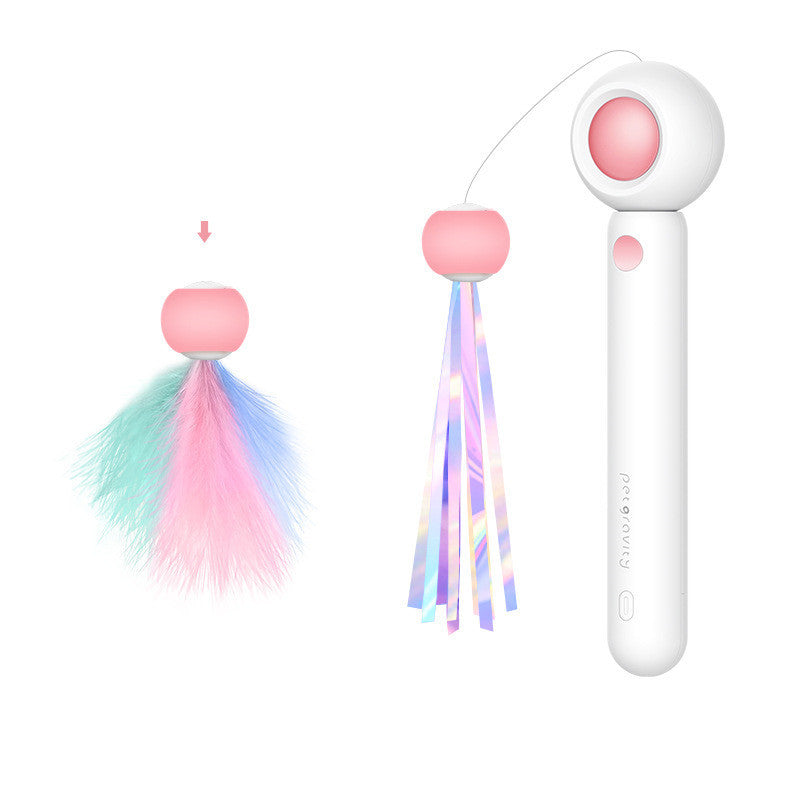 Household Fashion Personality Funny Cat Stick Self Hi Toy Pets DealSniper.net Pink Laser style