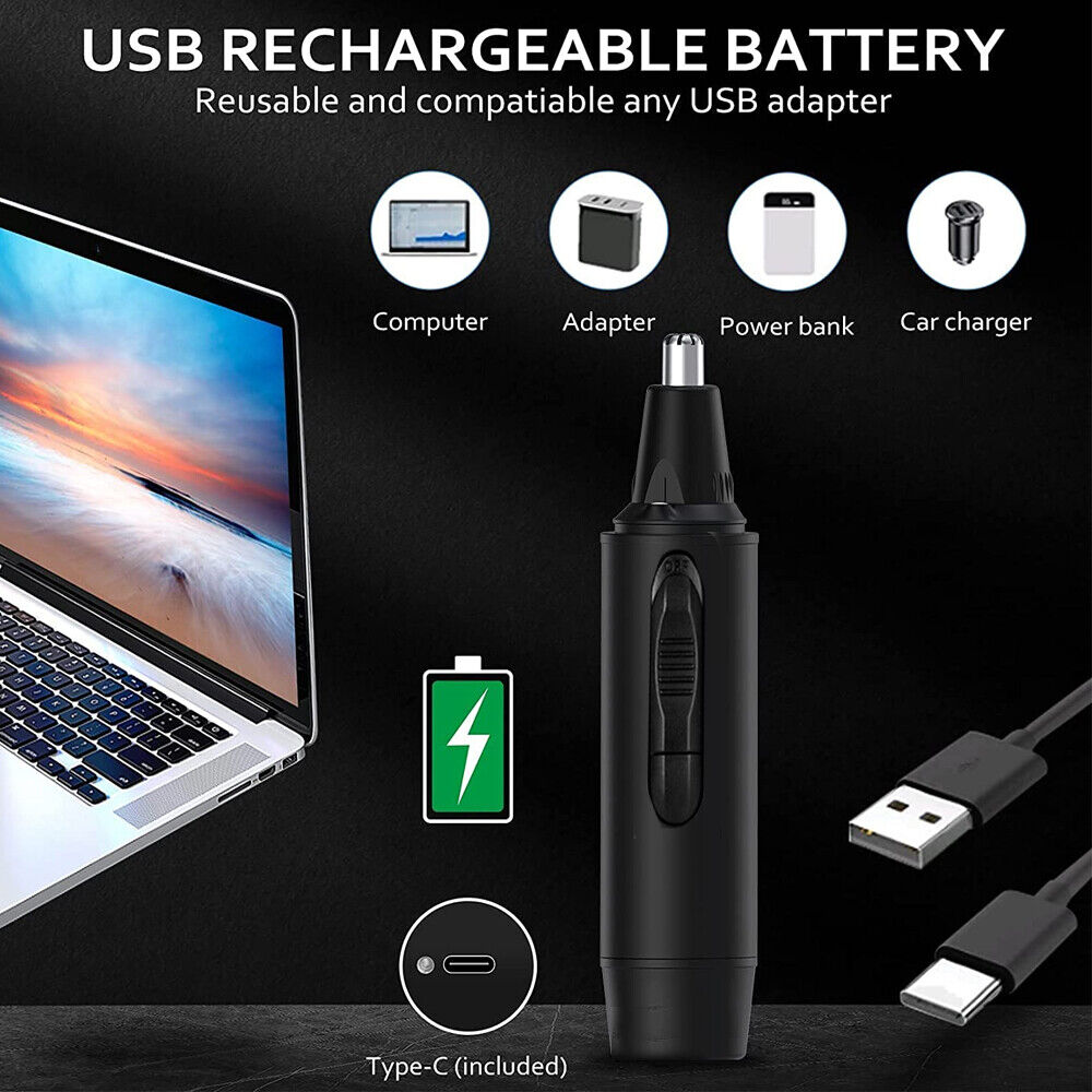 Electric Nose Ear Hair Trimmer Eyebrow Shaver Nose Hair Clipper Groomer For MEN Beauty DealSniper.net