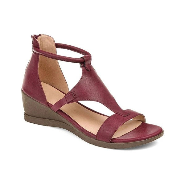 Summer Wedges Heel Sandals Casual Women's Roman Shoes Women DealSniper.net Red 35