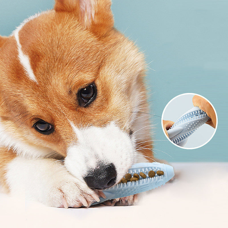 Pet Leaky Ball Rocket Shape Teething Stick Pets DealSniper.net